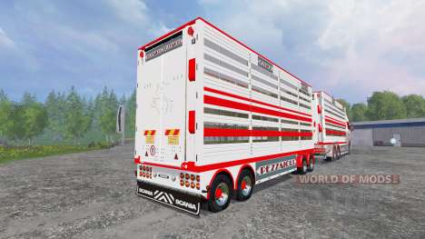 Scania R730 [cattle] v1.4 para Farming Simulator 2015