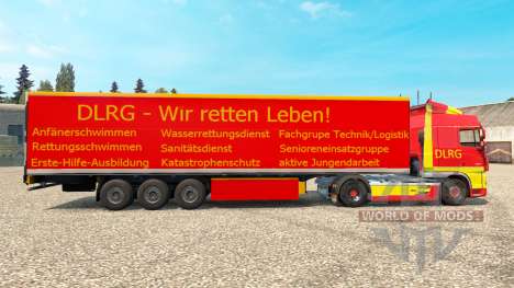 DLRG skin for DAF truck para Euro Truck Simulator 2