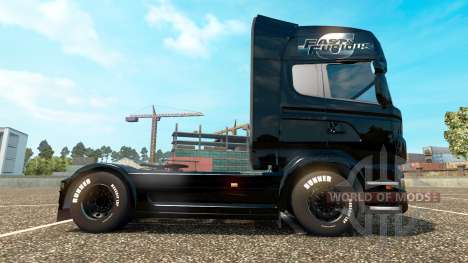 El rápido y el furioso 6 de la piel para Scania  para Euro Truck Simulator 2