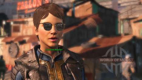 El reflejo en las gafas para Fallout 4