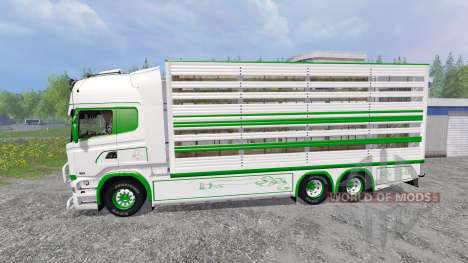 Scania R730 [cattle] para Farming Simulator 2015