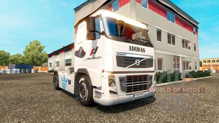 La piel de Adidas para camiones Volvo para Euro Truck Simulator 2