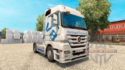 Hartmann Transporte de la piel para camión Mercedes-Benz para Euro Truck Simulator 2