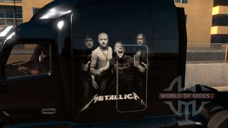 Skin Metallica for Peterbilt 579 para American Truck Simulator