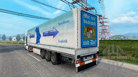 La piel Baviera Express en el camión MAN para Euro Truck Simulator 2