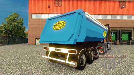 La piel Meiller Kipper semi-remolque para Euro Truck Simulator 2
