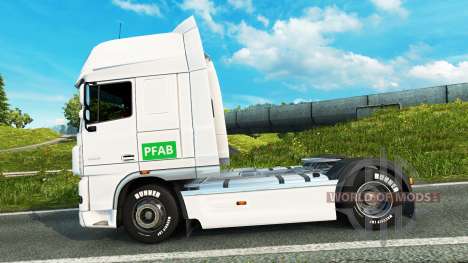 Skin PFAB on tractor DAF para Euro Truck Simulator 2
