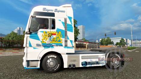 La piel Baviera Express en el camión MAN para Euro Truck Simulator 2