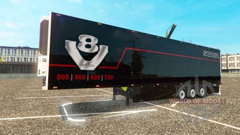De la piel para Scania V8 Schmitz remolque para Euro Truck Simulator 2