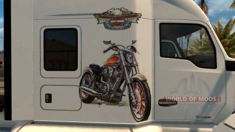 Kenworth T680 Harley Davidson Skin para American Truck Simulator