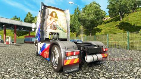 La piel de las Estrellas & Rayas en un Volvo para Euro Truck Simulator 2