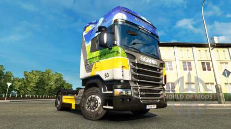 Gasunie de Transporte de la piel para Scania cam para Euro Truck Simulator 2