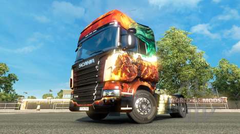 El Guild Wars 2 piel para Scania camión para Euro Truck Simulator 2