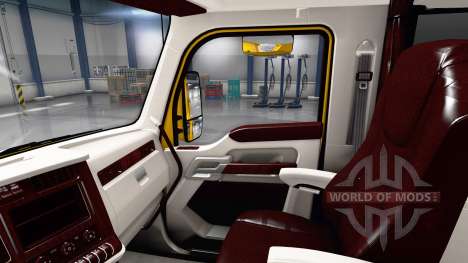 Blanco Kenworth T680 interior para American Truck Simulator
