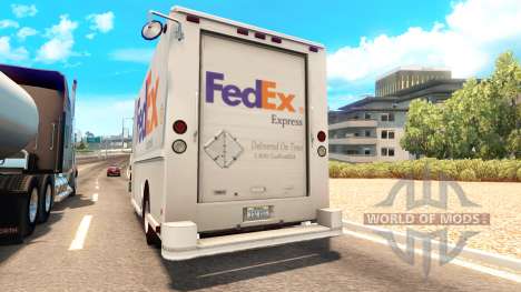 Real de las marcas en los furgones de tráfico para American Truck Simulator