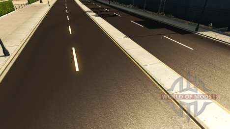 Oscuro asfalto para American Truck Simulator