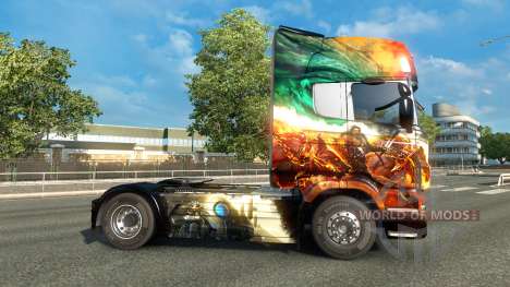 El Guild Wars 2 piel para Scania camión para Euro Truck Simulator 2