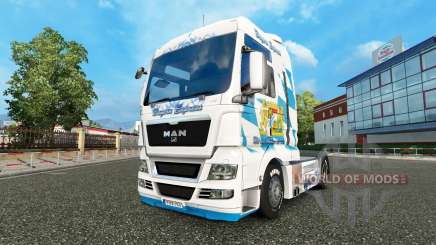 La piel Baviera Express en el camión MAN para Euro Truck Simulator 2