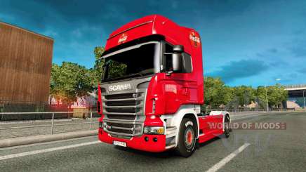 La piel de Coca-Cola de camiones Scania para Euro Truck Simulator 2