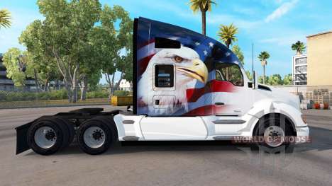 La piel U. S. A. Águila sobre un Kenworth tracto para American Truck Simulator