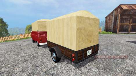 Volkswagen Transporter T2B [trailer] v1.1 para Farming Simulator 2015