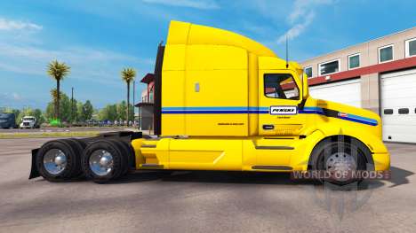 La piel Penske Truck Rental camión Peterbilt para American Truck Simulator