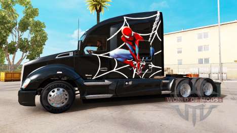 Spiderman piel para Kenworth tractor para American Truck Simulator