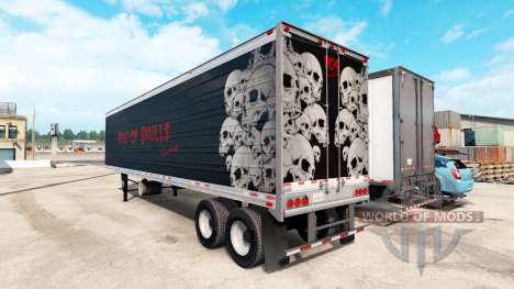 Refrigerado semi-remolque de la Pila de Cráneos para American Truck Simulator