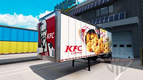 Pieles de comida rápida Americana remolques para para American Truck Simulator