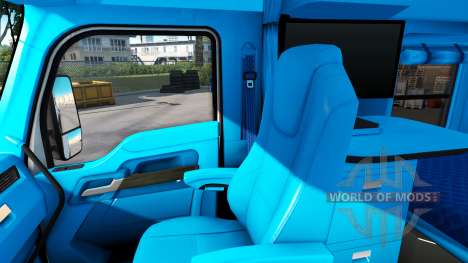 Azul Kenworth T680 interior para American Truck Simulator
