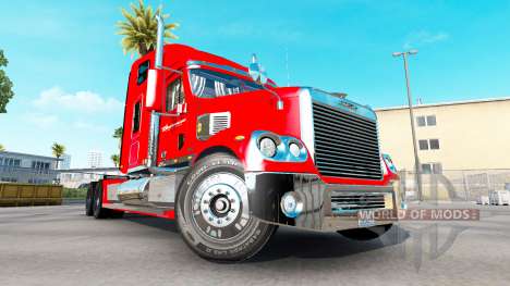 La piel de la Budweiser tractor Freightliner Cor para American Truck Simulator