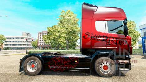 Escorpión rojo de la piel para Scania camión para Euro Truck Simulator 2