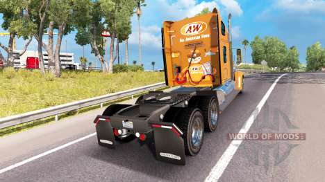 La piel de Un&W en el camión Freightliner Corona para American Truck Simulator