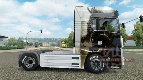 La piel de Guild Wars 2 en el camión MAN para Euro Truck Simulator 2