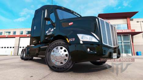 La piel de Outlaw Transporte en camión Peterbilt para American Truck Simulator
