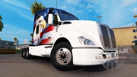 La piel U. S. A. Águila sobre un Kenworth tracto para American Truck Simulator