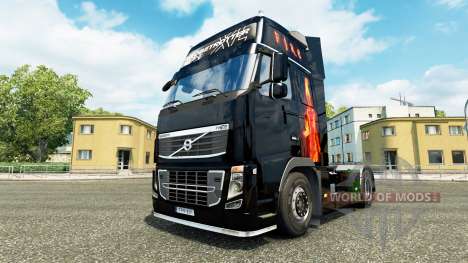 Fuego en la piel para camiones Volvo para Euro Truck Simulator 2