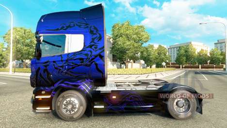 Escorpión azul de la piel para Scania camión para Euro Truck Simulator 2