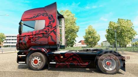 Escorpión rojo de la piel para Scania camión para Euro Truck Simulator 2