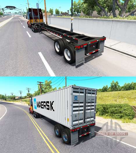 Semirremolque contenedor de v0.1 para American Truck Simulator