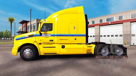 La piel Penske Truck Rental camión Peterbilt para American Truck Simulator
