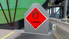 Signos de mercancías peligrosas para American Truck Simulator