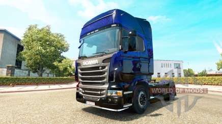 Escorpión azul de la piel para Scania camión para Euro Truck Simulator 2