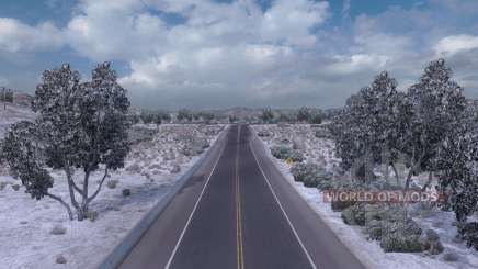 Invierno mod (de Invierno con Heladas Meteorológicas Mod v1.0) para American Truck Simulator