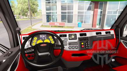 Color de Peterbilt 579 interior en el estilo de Ferrari para American Truck Simulator