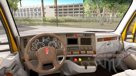 La luz de color marrón interior en Kenworth T680 para American Truck Simulator