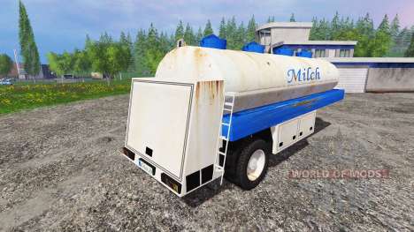 Cisterna de leche semi-remolque para Farming Simulator 2015