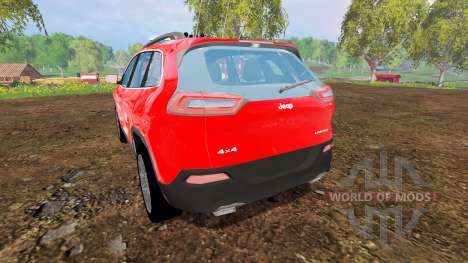 Jeep Cherokee KL 2014 [feuerwehr] para Farming Simulator 2015