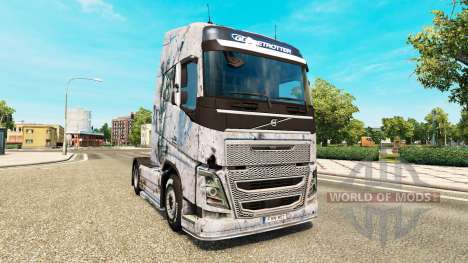 Campo de batalla 4 de la piel para camiones Volv para Euro Truck Simulator 2