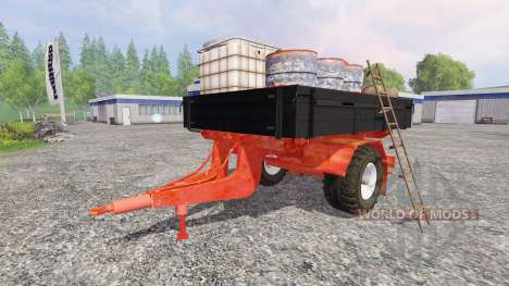 Uniaxial de servicio del remolque para Farming Simulator 2015